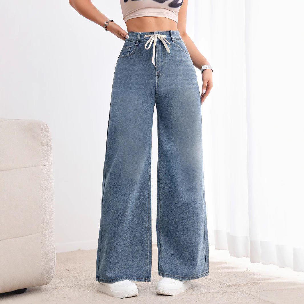 Women's American-style Retro Wide Leg Jeans