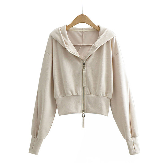 European And American Street Sports Fashion Casual Double Zip Patchwork Hoodie