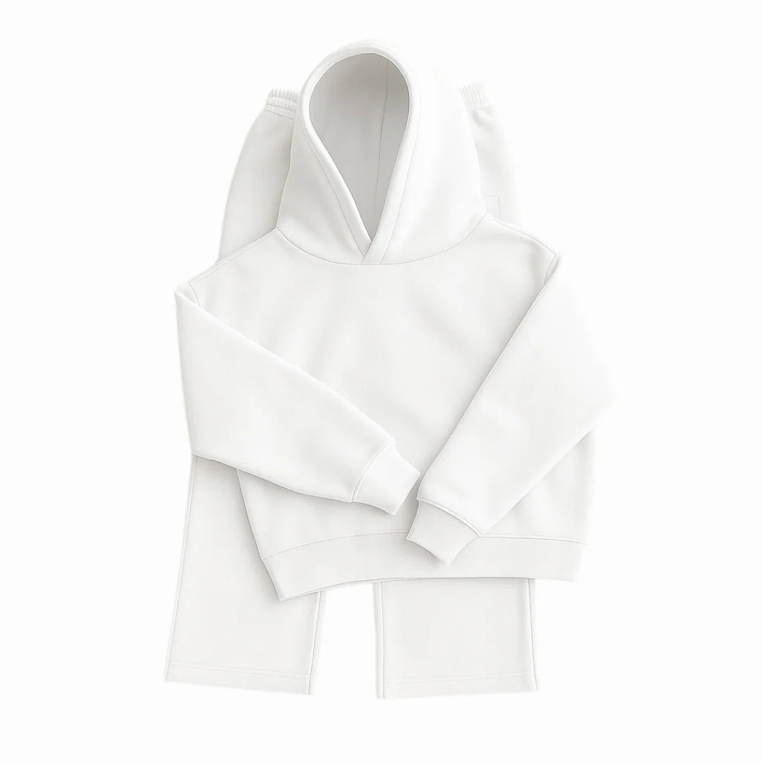 Men's Heavyweight Structured Hoodie - 3D Cut Sweatshirt with Adjustable Drawstring Hood and Ribbed Cuffs Hem