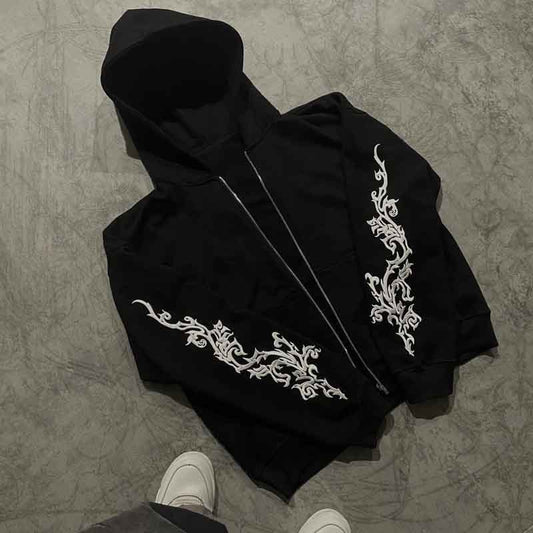 Street-style Niche Hip-hop Hoodie With A Unique Creative Letter Print