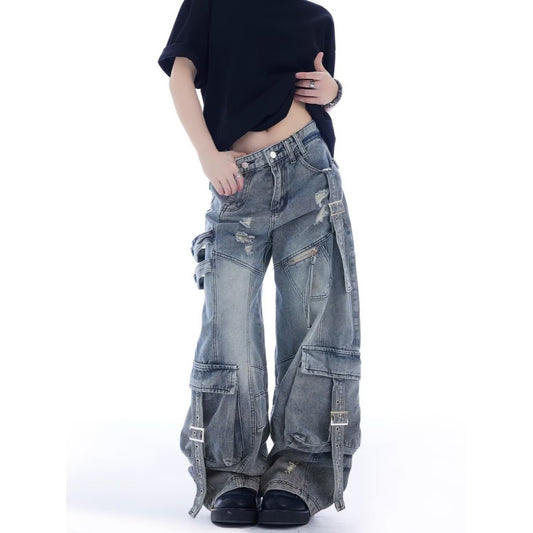 Casual Denim Overalls For Men And Women