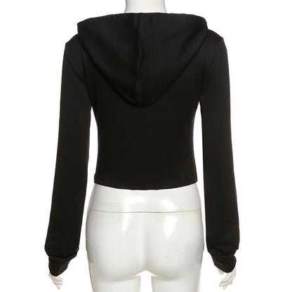 The Design Of A Small Number Of Mesh Patchwork Hoodie