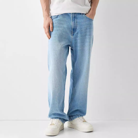 Creative Casual Versatile Men's Straight Jeans