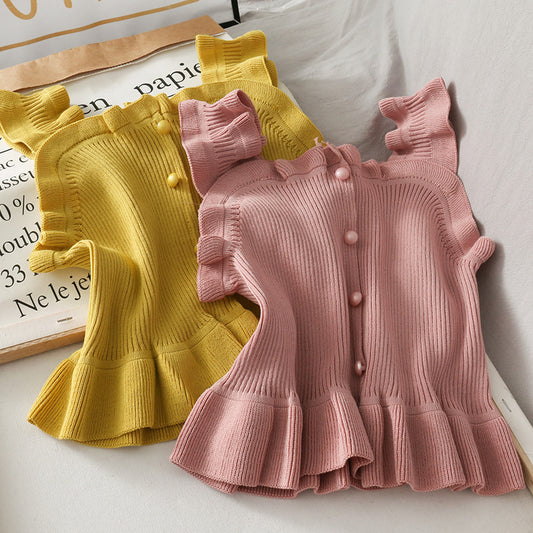 Woman Knitted Tank Top Women Strap Vest Sexy Female Knitting Crop Top Dropshipping