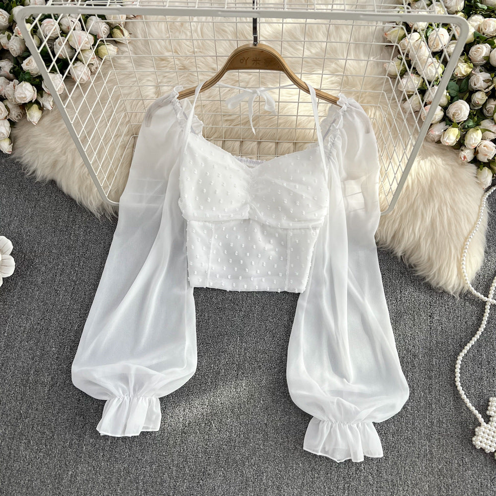 Retro Women's Western Style Slim-fit Crop-top