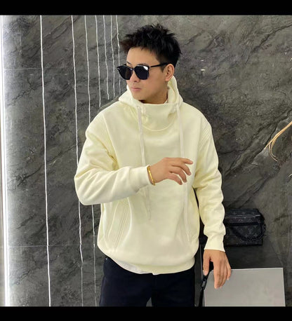 Turtleneck Hooded Sweater Men's Casual Loose Jacket Top