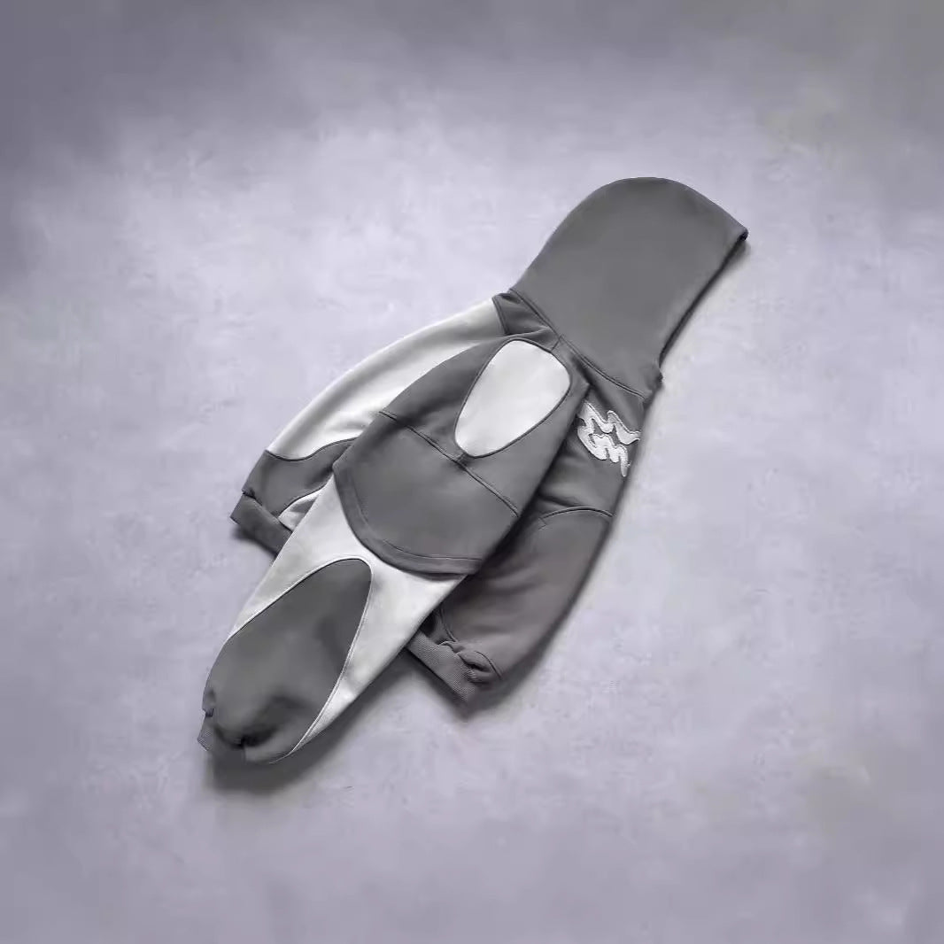 American Style Y2g Retro Contrast Color Street Trend Hoodie