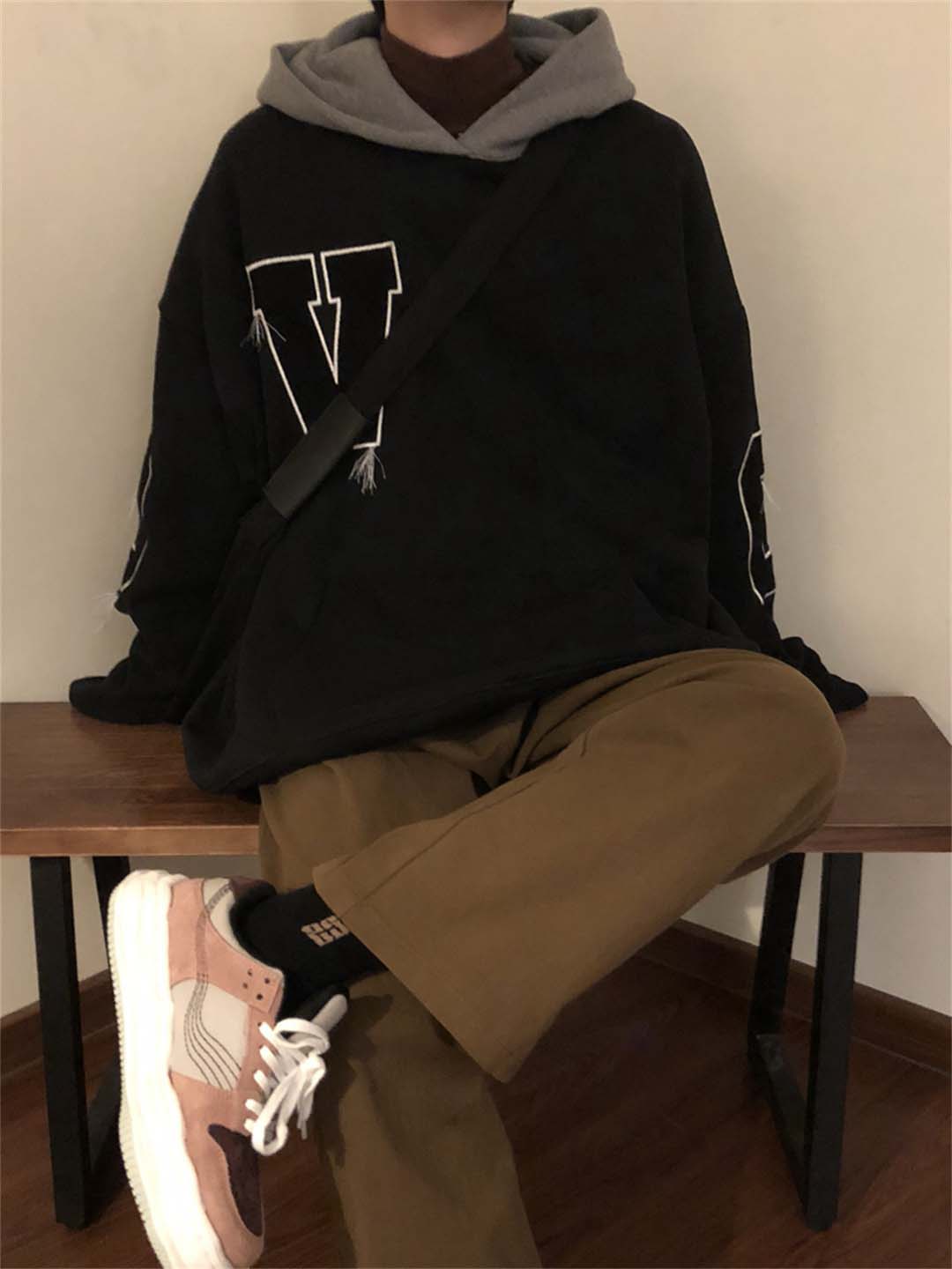 Retro Loose Casual Sports Style With Plush Hooded Hoodie For Men And Women's Couple Jacket