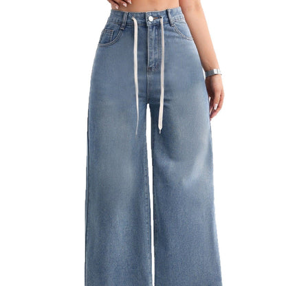 Women's American-style Retro Wide Leg Jeans