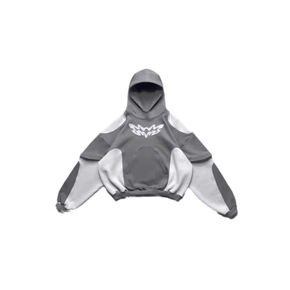 American Style Y2g Retro Contrast Color Street Trend Hoodie