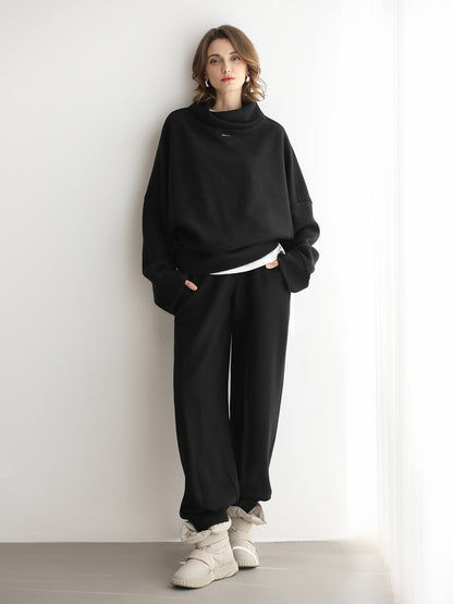 Stylish Versatile Casual Sportswear Hoodie Two-piece Set