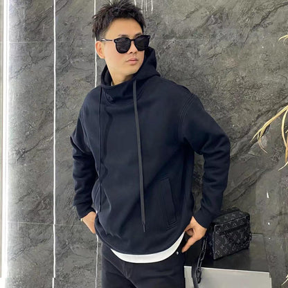 Turtleneck Hooded Sweater Men's Casual Loose Jacket Top