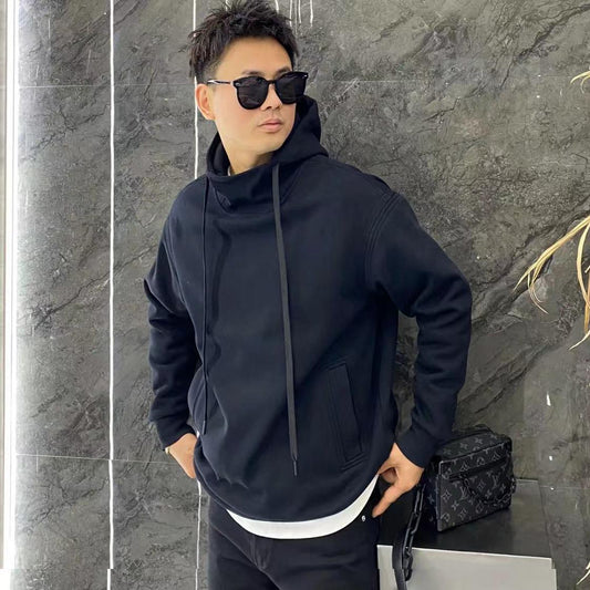 Turtleneck Hooded Sweater Men's Casual Loose Jacket Top