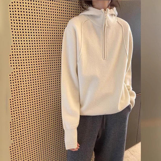 Women's American-style Double-sided Coral Fleece Hoodie