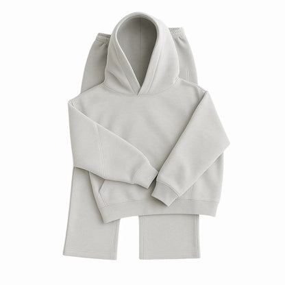 Men's Heavyweight Structured Hoodie - 3D Cut Sweatshirt with Adjustable Drawstring Hood and Ribbed Cuffs Hem