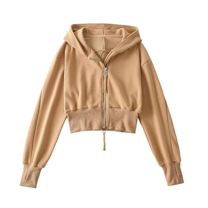 European And American Street Sports Fashion Casual Double Zip Patchwork Hoodie