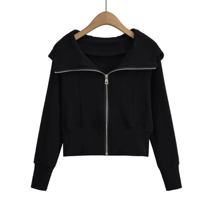 Women's American Street Sports Slim Version Hoodie Coat