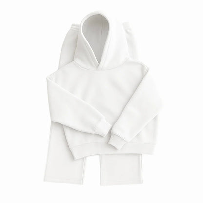 Men's Heavyweight Structured Hoodie - 3D Cut Sweatshirt with Adjustable Drawstring Hood and Ribbed Cuffs Hem