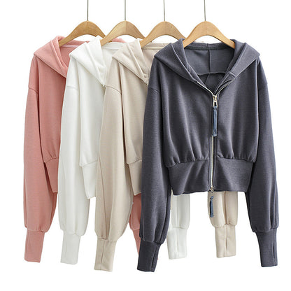 European And American Street Sports Fashion Casual Double Zip Patchwork Hoodie