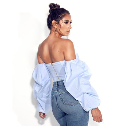 Fashion Personality Female Crop-top Short Top