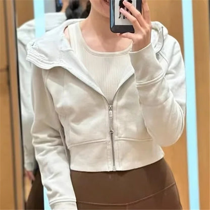 Women's American Street Sports Slim Version Hoodie Coat