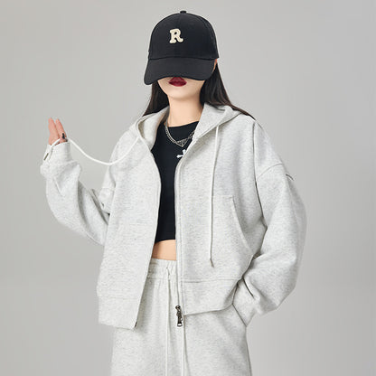 Korean-style Loose-fitting, Figure-flattering Casual Jacketversatile Top