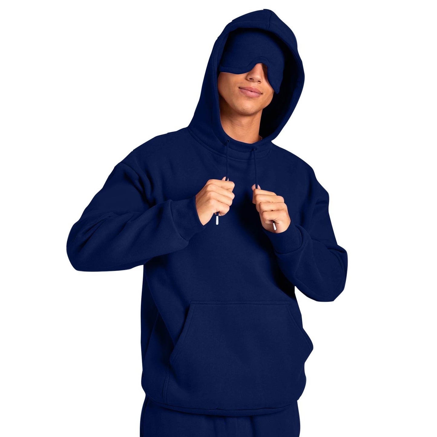 Mens Casual Sport Hoodie With An Eye Mask