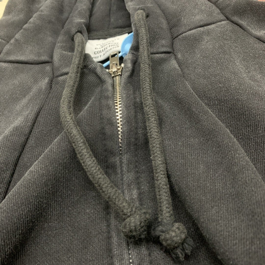 Wash Stitching Zipper Sweater Same Style Loose Hoodie