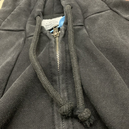 Wash Stitching Zipper Sweater Same Style Loose Hoodie