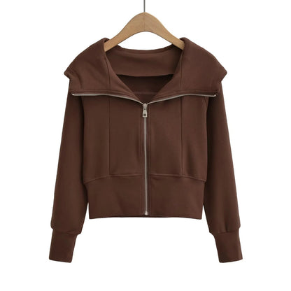 Women's American Street Sports Slim Version Hoodie Coat