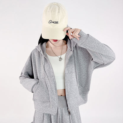 Korean-style Loose-fitting, Figure-flattering Casual Jacketversatile Top