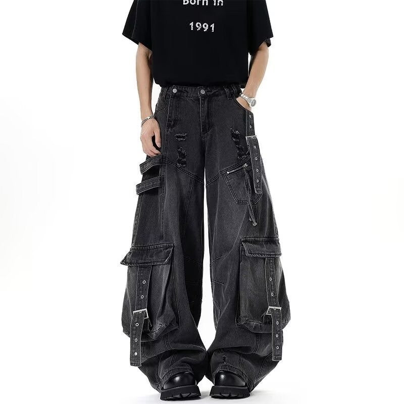 Casual Denim Overalls For Men And Women