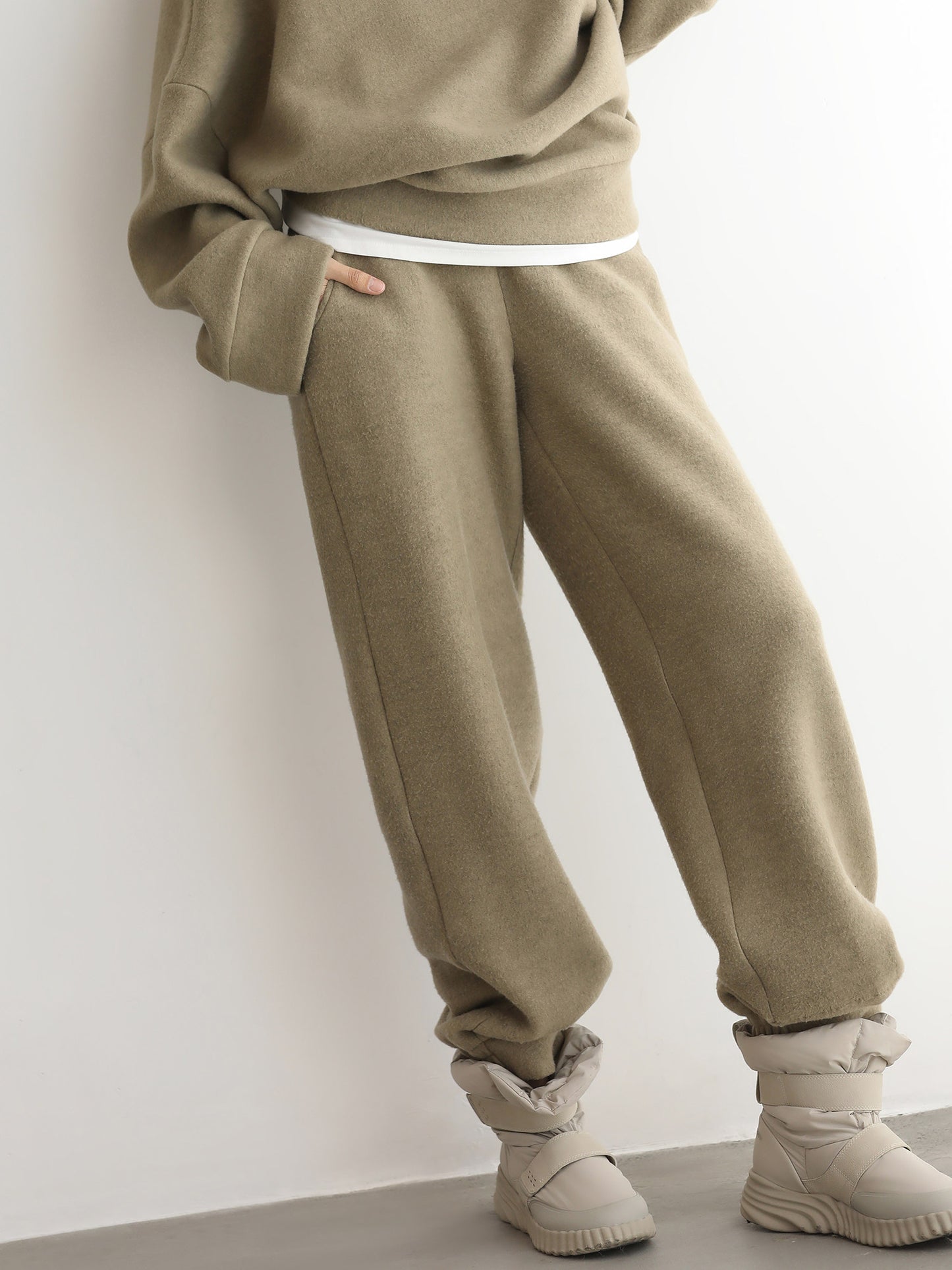 Stylish Versatile Casual Sportswear Hoodie Two-piece Set
