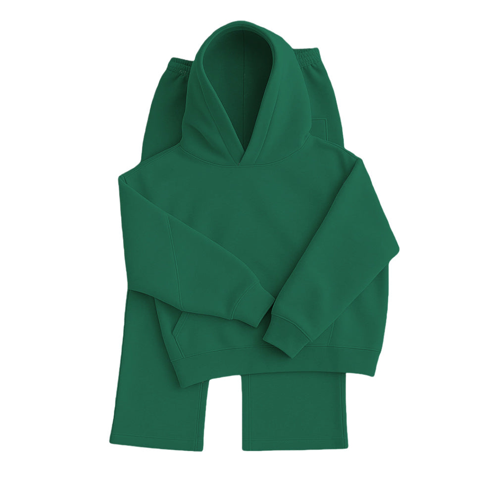 Men's Heavyweight Structured Hoodie - 3D Cut Sweatshirt with Adjustable Drawstring Hood and Ribbed Cuffs Hem