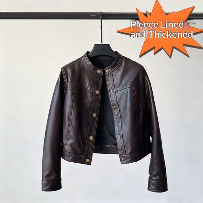 A Cozy Sun-kissed Look That Pairs Leather With Soft Gentle Layers