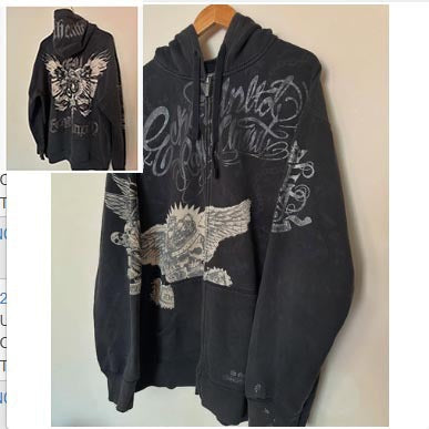 Hooded Jacket With A Bow Print