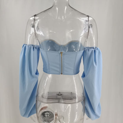 Fashion Personality Female Crop-top Short Top