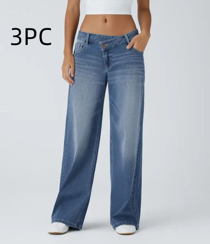 European And American Ladies Special High Waist Straight Jeans