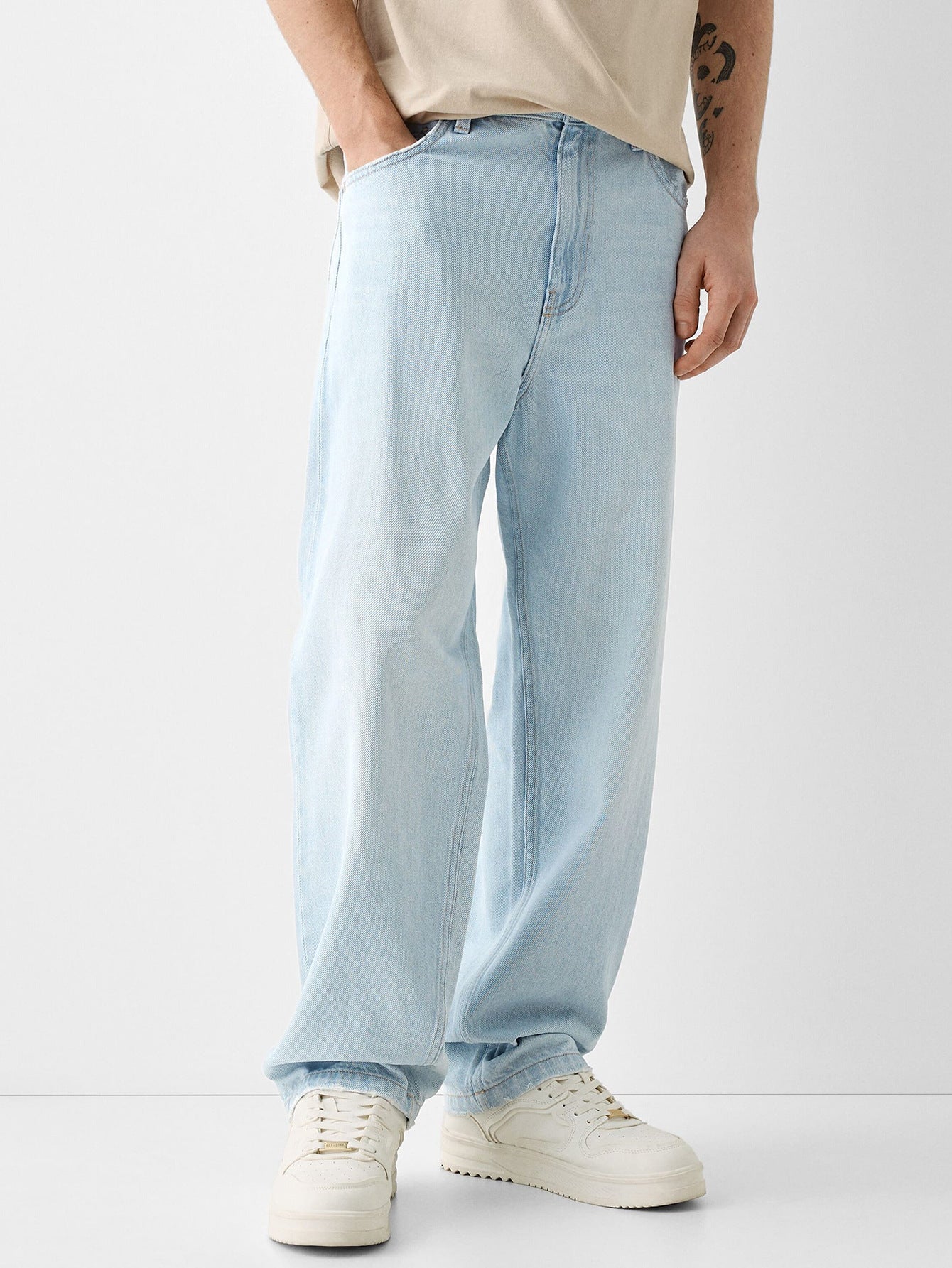 Creative Casual Versatile Men's Straight Jeans