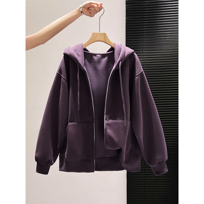 Casual Versatile Sporty Hoodie With Long Sleeves