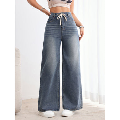 Women's American-style Retro Wide Leg Jeans
