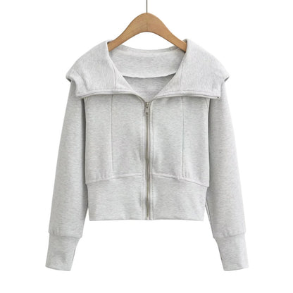 Women's American Street Sports Slim Version Hoodie Coat