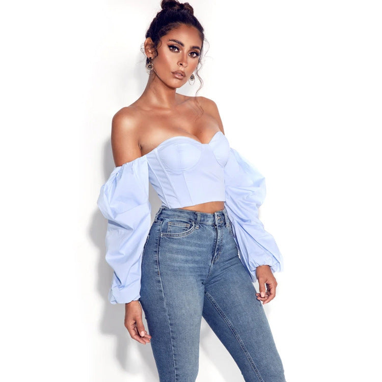 Fashion Personality Female Crop-top Short Top
