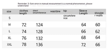 Letter Pattern Printed Hoodie Long Zipper Sweater Coat