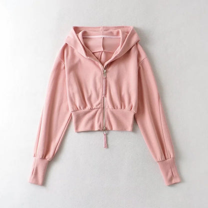 European And American Street Sports Fashion Casual Double Zip Patchwork Hoodie