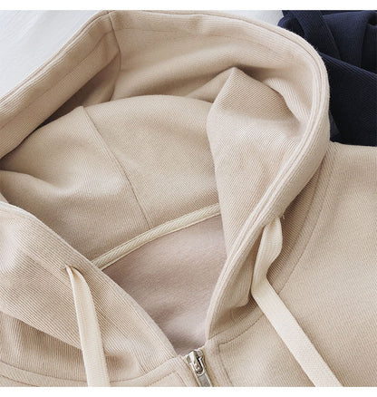Cotton Small Hoodie Coat Women