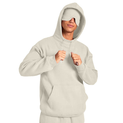 Mens Casual Sport Hoodie With An Eye Mask